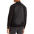 Devyn Black Bomber Leather Jacket