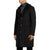 Nelson Black Suede Leather Trench Coat