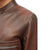 Alessandro Brown Bomber Leather Jacket