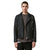Derrick Black Motorcycle Leather Jacket
