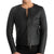Abby Black Quilted Racer Leather Jacket