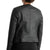 Abby Black Quilted Racer Leather Jacket