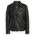 Drake Black Motorcycle Leather Jacket
