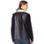 Abigail Black Fur Biker Leather Jacket