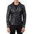 Jaxon Black Biker Leather Jacket