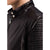 Aviana Black Quilted Racer Leather Jacket