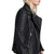 Belen Black Quilted Motorcycle Leather Jacket