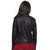 Ariana Black Biker Leather Jacket