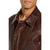 Alaric Brown Bomber Leather Jacket