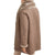 Averi Brown Fur Leather Trench Coat