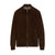 Cognac Brown Suede Bomber Leather Jacket