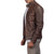 Jude Brown Racer Leather Jacket