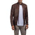 Jude Brown Racer Leather Jacket