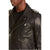Isaiah Black Biker Leather Jacket