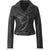 Barbara Black Studded Motorcycle Leather Jacket
