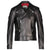 Dominik Black Motorcycle Leather Jacket