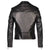 Dominik Black Motorcycle Leather Jacket