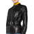Amirah Black Quilted Racer Leather Jacket