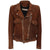 Keith Brown Suede Motorcycle Leather Jacket