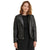 Allyson Black Quilted Racer Leather Jacket