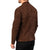 Lawrence Brown Suede Racer Leather Jacket