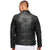 Cole Black Motorcycle Leather Jacket