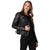 Addison Black Biker Leather Jacket
