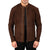Lawrence Brown Suede Racer Leather Jacket
