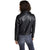Alaina Black Motorcycle Leather Jacket
