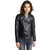 Alaina Black Motorcycle Leather Jacket