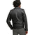 Miles Black Biker Leather Jacket