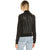 Alessandra Black Bomber Leather Jacket