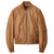 Avianna Brown Bomber Leather Jacket