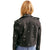 Clara Black Studded Biker Leather Jacket