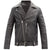Christian Black Biker Leather jacket