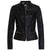 Aliza Black Racer Leather Jacket