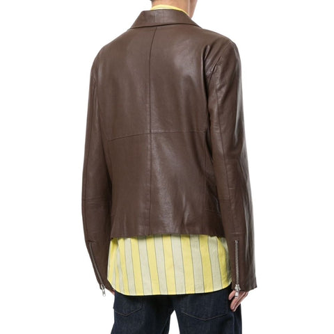 Jefferson Brown Motorcycle Leather Jacket