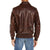 Alaric Brown Bomber Leather Jacket