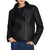 Alena Black Fur Biker Leather Jacket