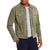 Nathaniel Green Suede Racer Leather Jacket