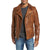Colton Brown Biker Leather Jacket