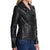 Aaliyah Black Biker Leather Jacket