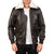 Wynwood Brown Bomber Leather Jacket