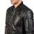 Fernando Black Bomber Leather jacket
