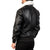 Nintenzo Black Bomber Leather Jacket