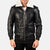 Nintenzo Black Bomber Leather Jacket