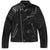 Elliot Black Racer Leather Jacket